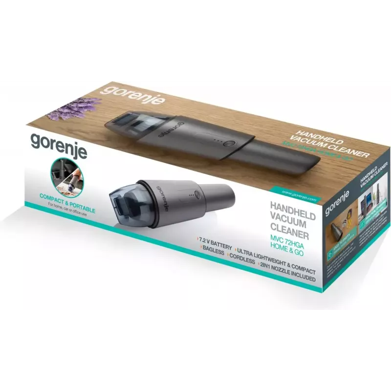 Aspirapolvere a mano Gorenje MVC72HGA grigio senza sacchetto