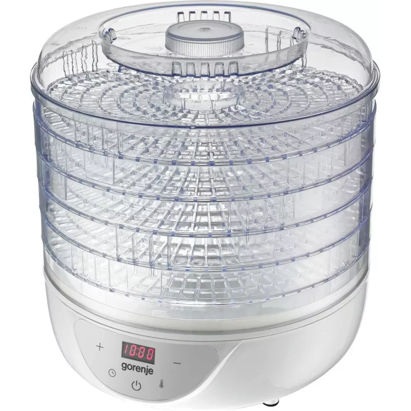 Essiccatore Gorenje FDK 24 DW — bianco trasparente, griglia Ø31 cm, 240 W, max 70°C