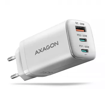 Axagon ACU-DPQ65W PD3.0 & QC4+ caricabatterie da parete 3 uscite 65W