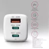 Axagon ACU-DPQ65W PD3.0 & QC4+ caricabatterie da parete 3 uscite 65W
