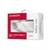 Caricabatterie da parete Axagon ACU-PD30W 1x QC3.0/AFC/FCP/PD Type-C 30W bianco