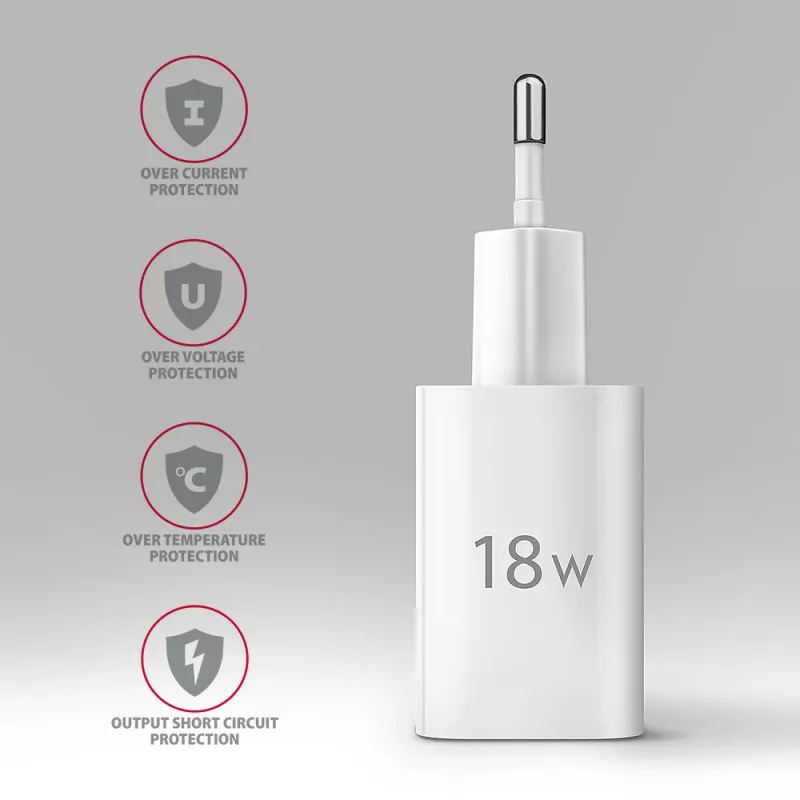 Axagon ACU-QC18W QC3.0 caricabatterie da parete 1 uscita 18W