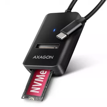 Axagon ADM2-CM adattatore USB-C M.2 NVMe SATA 10Gbps nero