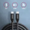 Axagon BUCM3-CM30AB SPEED cavo USB-C <> USB-C 3.2 Gen 1 3 m