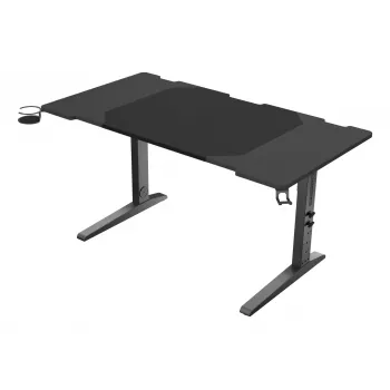 Scrivania per computer dritta GENESIS NDS-2249 nero MDF 140x75cm
