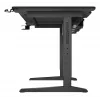 Scrivania per computer dritta GENESIS NDS-2249 nero MDF 140x75cm