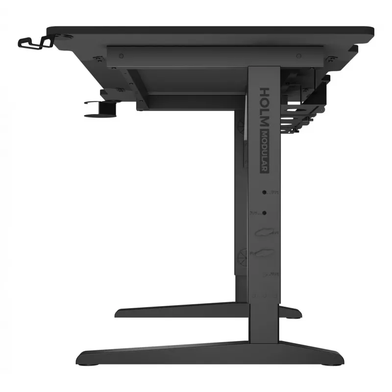 Scrivania per computer dritta GENESIS NDS-2249 nero MDF 140x75cm