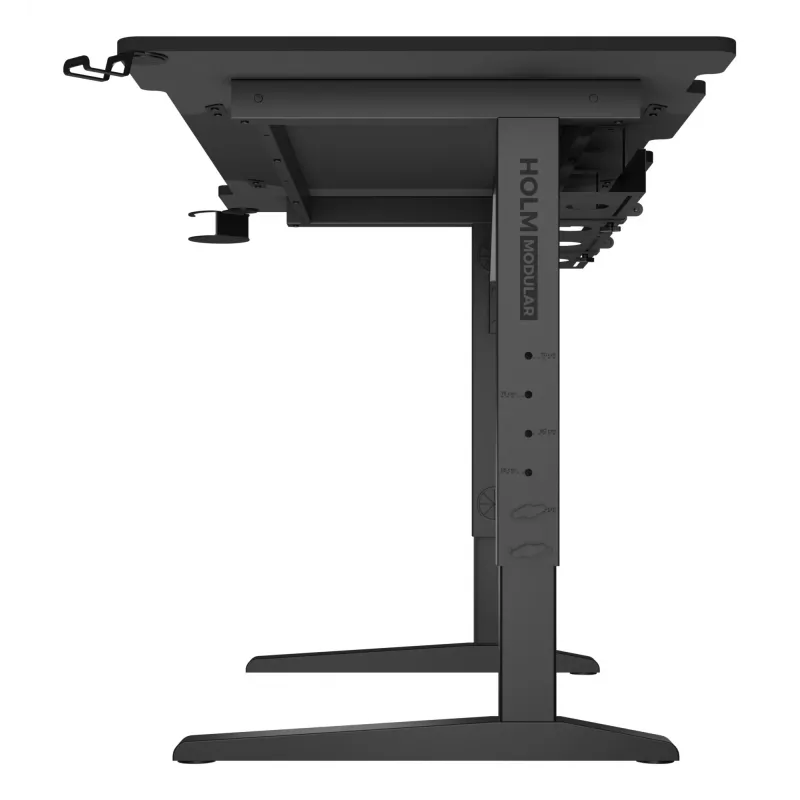 Scrivania per computer dritta GENESIS NDS-2249 nero MDF 140x75cm