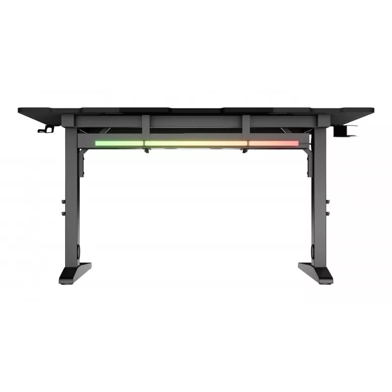 Scrivania per computer dritta GENESIS NDS-2249 nero MDF 140x75cm