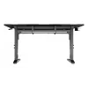 Scrivania per computer dritta GENESIS NDS-2249 nero MDF 140x75cm