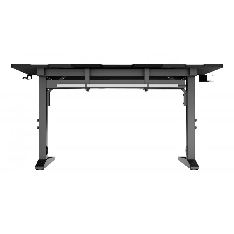 Scrivania per computer dritta GENESIS NDS-2249 nero MDF 140x75cm