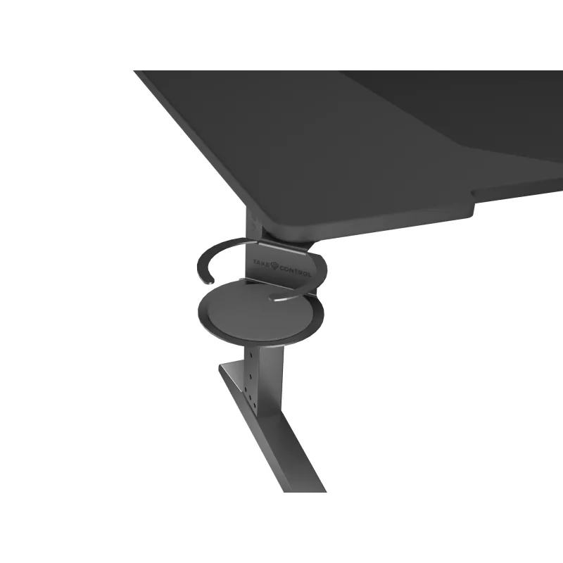 Scrivania per computer dritta GENESIS NDS-2249 nero MDF 140x75cm