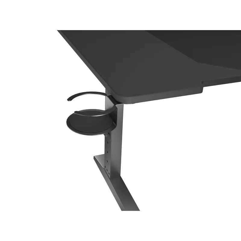 Scrivania per computer dritta GENESIS NDS-2249 nero MDF 140x75cm