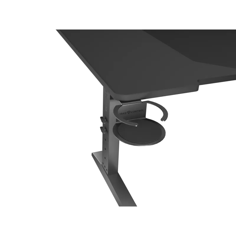 Scrivania per computer dritta GENESIS NDS-2249 nero MDF 140x75cm