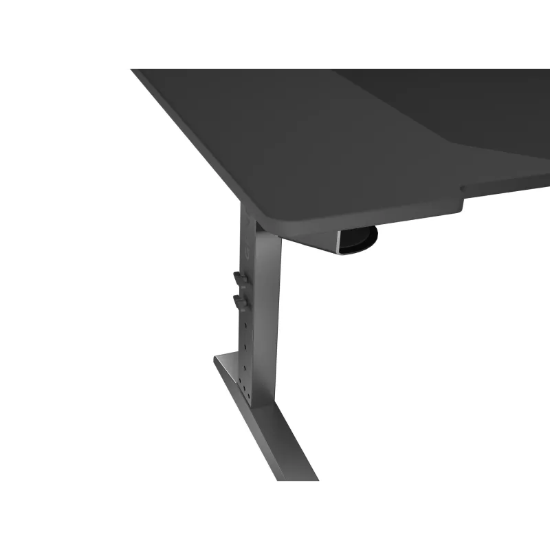 Scrivania per computer dritta GENESIS NDS-2249 nero MDF 140x75cm