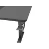 Scrivania per computer dritta GENESIS NDS-2249 nero MDF 140x75cm