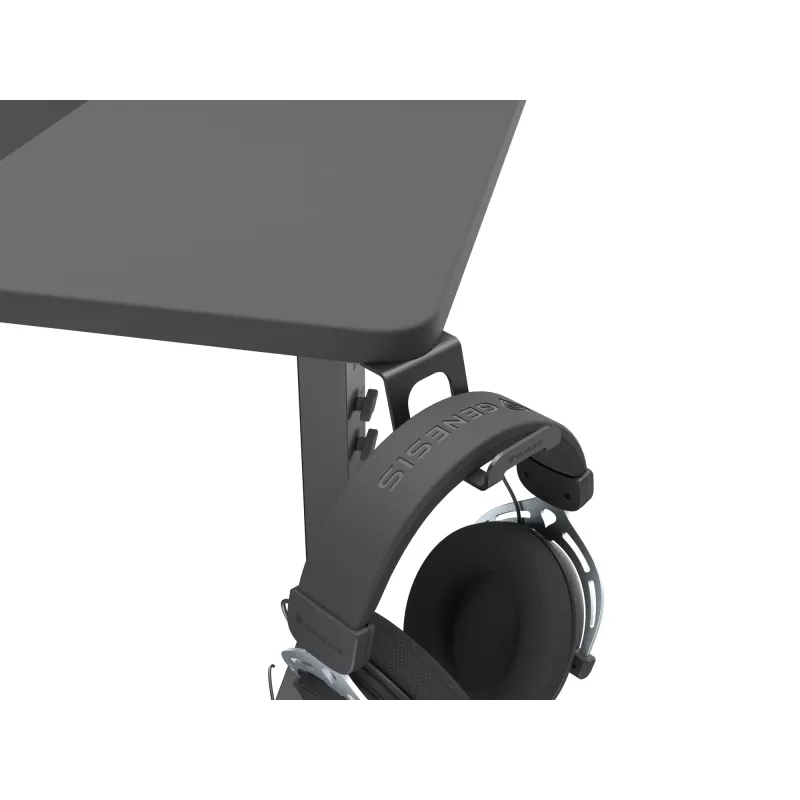 Scrivania per computer dritta GENESIS NDS-2249 nero MDF 140x75cm