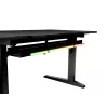 Scrivania per computer dritta GENESIS NDS-2249 nero MDF 140x75cm