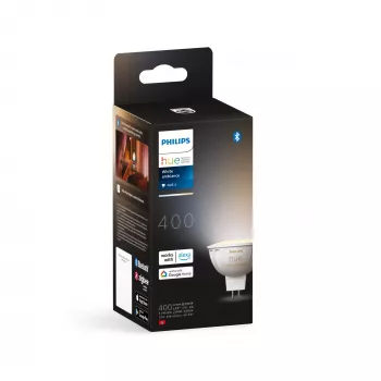 Philips Hue White Ambiance MR16 – lampada smart, lampada intelligente, Bluetooth/Zigbee, bianco, LED, GU5.3, MR16
