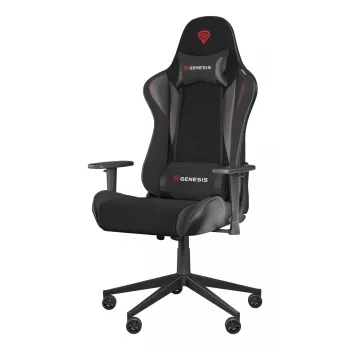 Sedia gaming GENESIS Nitro 440 G2, seduta imbottita, tessuto/ecopelle, grigio/nero, max. 120 kg, schienale regolabile e braccioli 1D