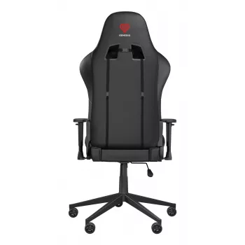 Sedia gaming GENESIS Nitro 440 G2, seduta imbottita, tessuto/ecopelle, grigio/nero, max. 120 kg, schienale regolabile e braccioli 1D