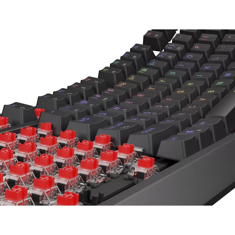 Genesis Thor 230 TKL tastiera gaming meccanica cablata, US, nera, Outemu Red