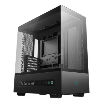 Case PC DeepCool CH690 DIGITAL Tower nero — ATX/Micro-ATX/Mini-ITX, display LCD, 3x2,5 pollici + 1x3,5 pollici vani, GPU fino a 450 mm, dissipatore CPU 182 mm
