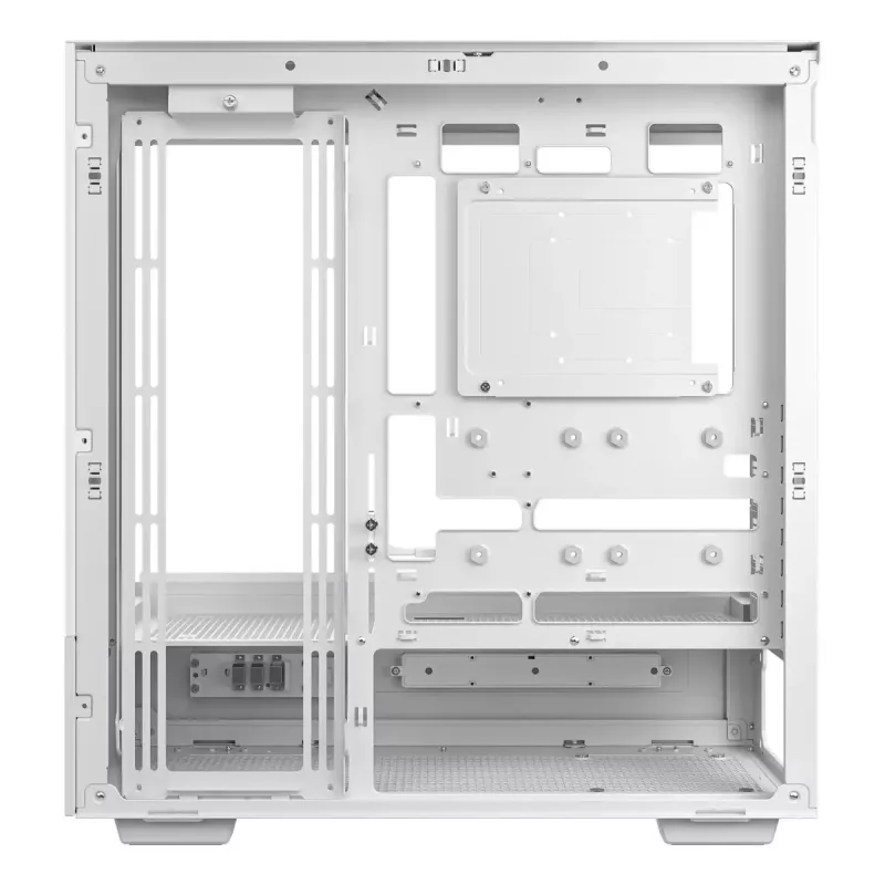DeepCool CH690 Digital WH R-CH690-WHNNA0D-G-1 case PC Mid Tower, ATX/micro-ATX/Mini-ITX, 2x vetro temperato, 1x vano da 3,5 pollici + 3x vani da 2,5 pollici, 8 slot di espansione, senza alimentatore, bianco