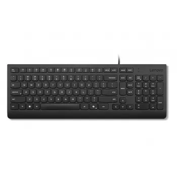 Tastiera USB con filo Lenovo Essential 4Y41R64633 — Layout US English, nero
