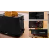 Tostapane Bosch TAT3M123 2 fette, 950 W, nero, manopola rotante, scongelamento e riscaldamento