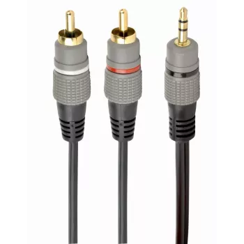GEMBIRD stereo 3,5 mm a 2xRCA maschio, cavo 1,5 m - connettori dorati