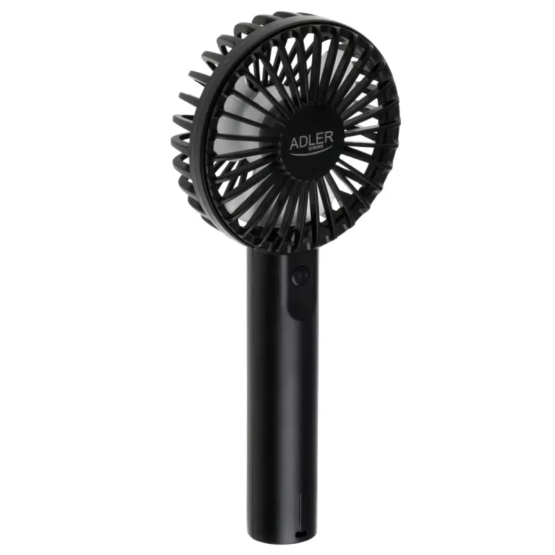 Ventilatore da tavolo Adler AD 7338 Mini USB — 7 cm di diametro, 3 velocità, nero