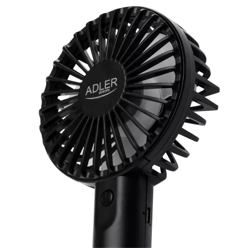 Ventilatore da tavolo Adler AD 7338 Mini USB — 7 cm di diametro, 3 velocità, nero