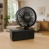 Ventilatore da tavolo Adler AD 7336 – mini ventilatore pieghevole, 6,5 cm di diametro, 1 velocità, nero