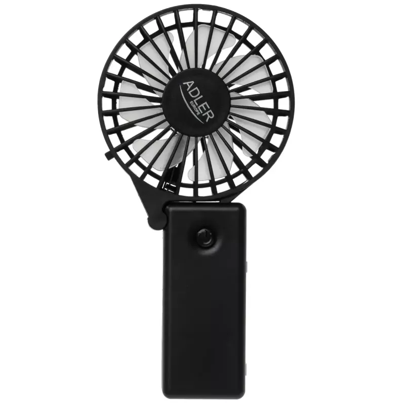 Ventilatore da tavolo Adler AD 7336 – mini ventilatore pieghevole, 6,5 cm di diametro, 1 velocità, nero