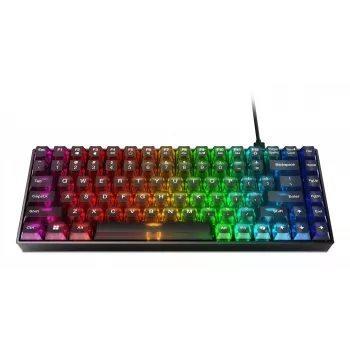 Tastiera meccanica da gaming Lenovo Legion K510 Mini Pro 75% US-Inglese, 84 tasti, RGB, USB, cavo 1,8 m, nero/trasparente