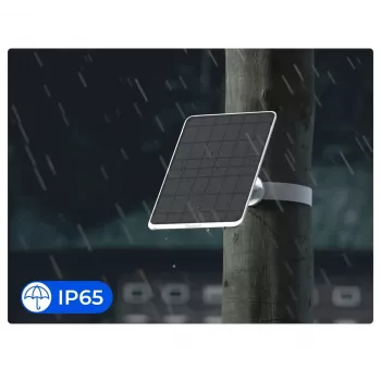 Pannello solare Reolink SP3-W 12W 6V USB-C IP65 per esterni, 360° orizzontale, 90° verticale, cavo 4 m, tecnopolimero, bianco