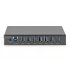 DIGITUS HUB USB 3.0 - 7 porte - Industrial Metal PSU 15-kV ESD Table Wall DIN Rail mount