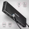 Axagon HUE-F7A hub 7x USB 3.2 Gen 1 ALU FLAT micro power IN cavo 1m USB-A USB 3.2 Gen 1 (3.1 Gen 1) Type-A 5000 Mbit/s nero