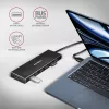 Axagon HUE-F7A hub 7x USB 3.2 Gen 1 ALU FLAT micro power IN cavo 1m USB-A USB 3.2 Gen 1 (3.1 Gen 1) Type-A 5000 Mbit/s nero