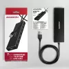 Axagon HUE-F7A hub 7x USB 3.2 Gen 1 ALU FLAT micro power IN cavo 1m USB-A USB 3.2 Gen 1 (3.1 Gen 1) Type-A 5000 Mbit/s nero