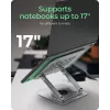 Supporto per laptop RAIDSONIC IB-NH300-R, alluminio, argento, adatto per 17 inch (43,2 cm), rotazione 360°, 280×230×550 mm