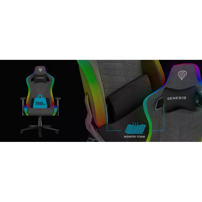 Sedia da gaming per PC GENESIS TRIT 660 seduta imbottita peso max 150 kg