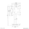 Supporto da tavolo per TV Neomounts DS42-430BL12 da avvitare max 50 kg 23-43