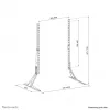 Supporto per TV Neomounts DS45-430BL19 23-75