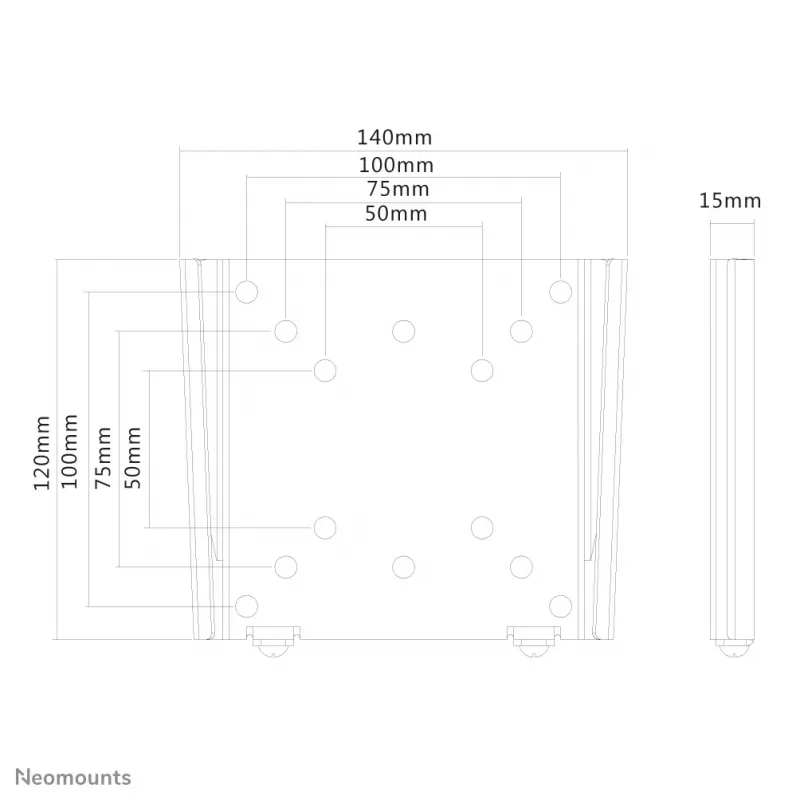 Supporto a parete per monitor/TV Neomounts FPMA-W25 10-30