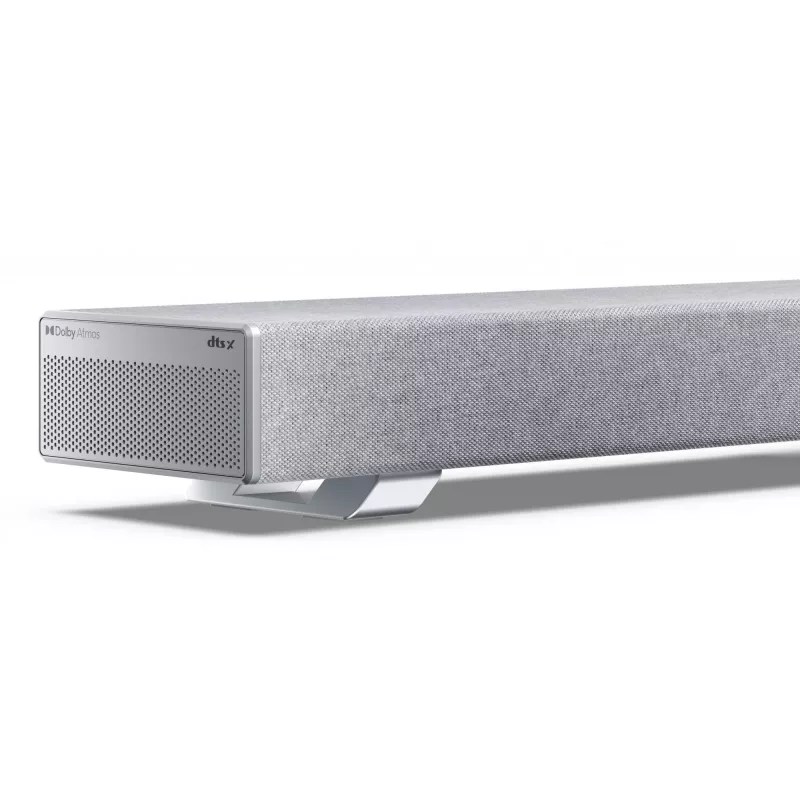 Sharp HT-SBW53121(SL) 3.1.2 Dolby Atmos/DTS:X soundbar con subwoofer wireless, 550 W, Bluetooth, argento