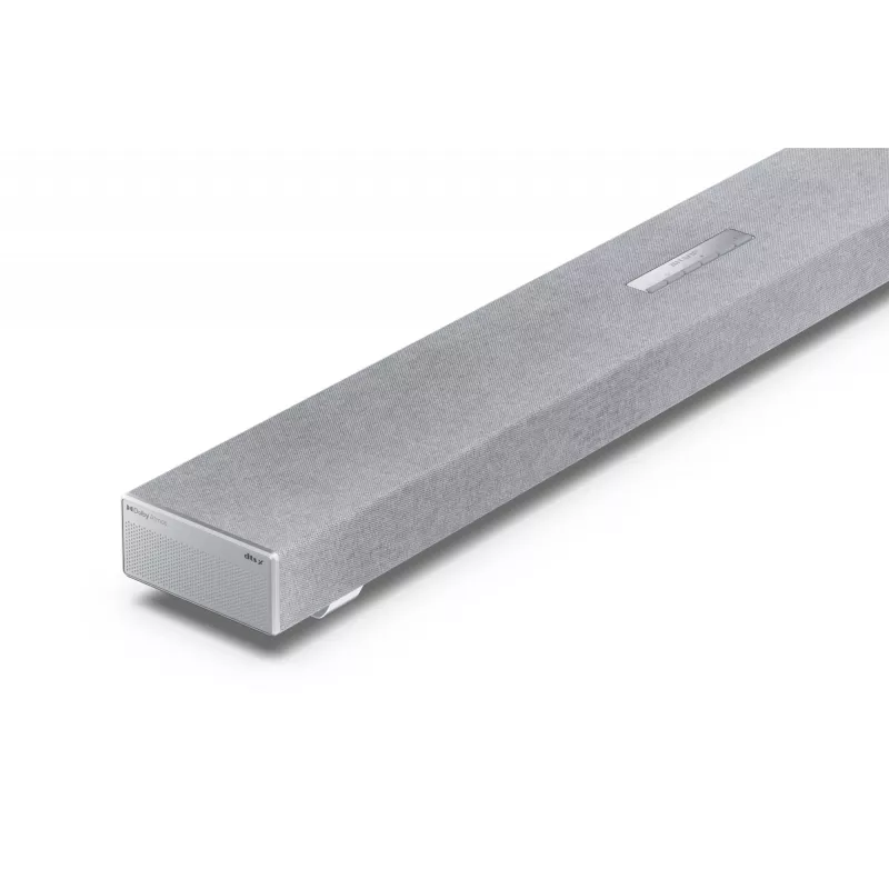 Sharp HT-SBW53121(SL) 3.1.2 Dolby Atmos/DTS:X soundbar con subwoofer wireless, 550 W, Bluetooth, argento