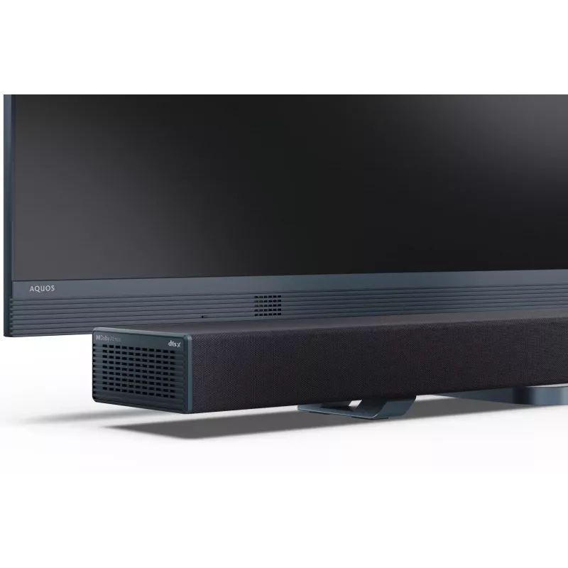 Sharp HT-SBW55121(BK) 5.1.2 Dolby Atmos/DTS:X soundbar con subwoofer wireless, 650 W, Bluetooth, nero