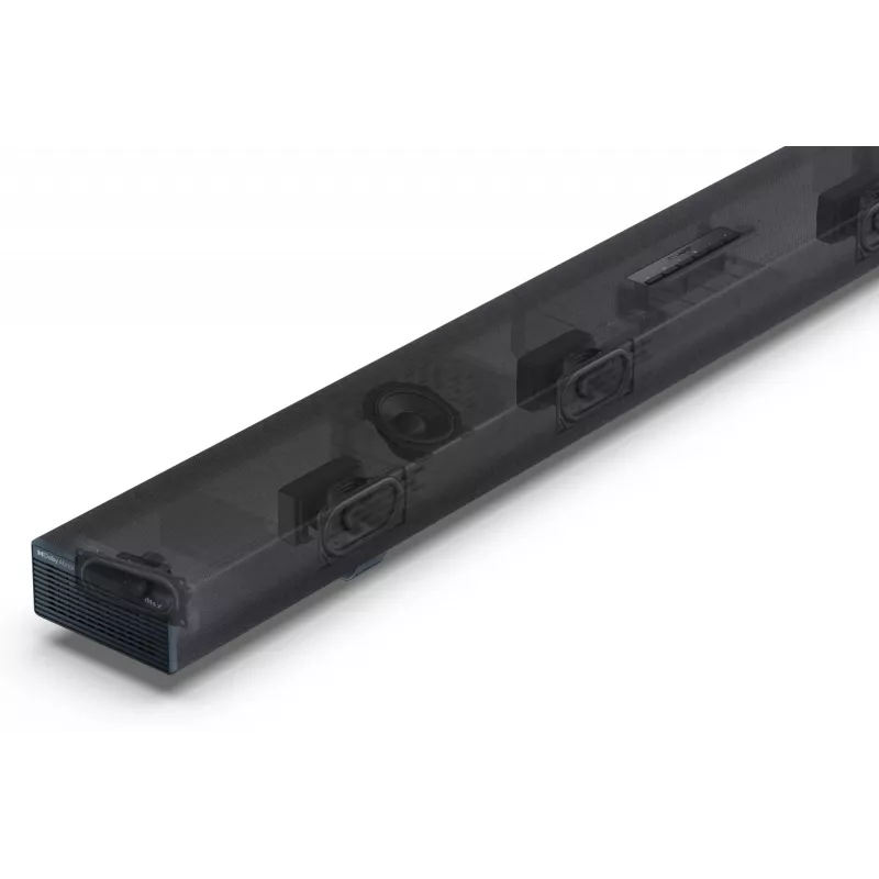 Sharp HT-SBW55121(BK) 5.1.2 Dolby Atmos/DTS:X soundbar con subwoofer wireless, 650 W, Bluetooth, nero